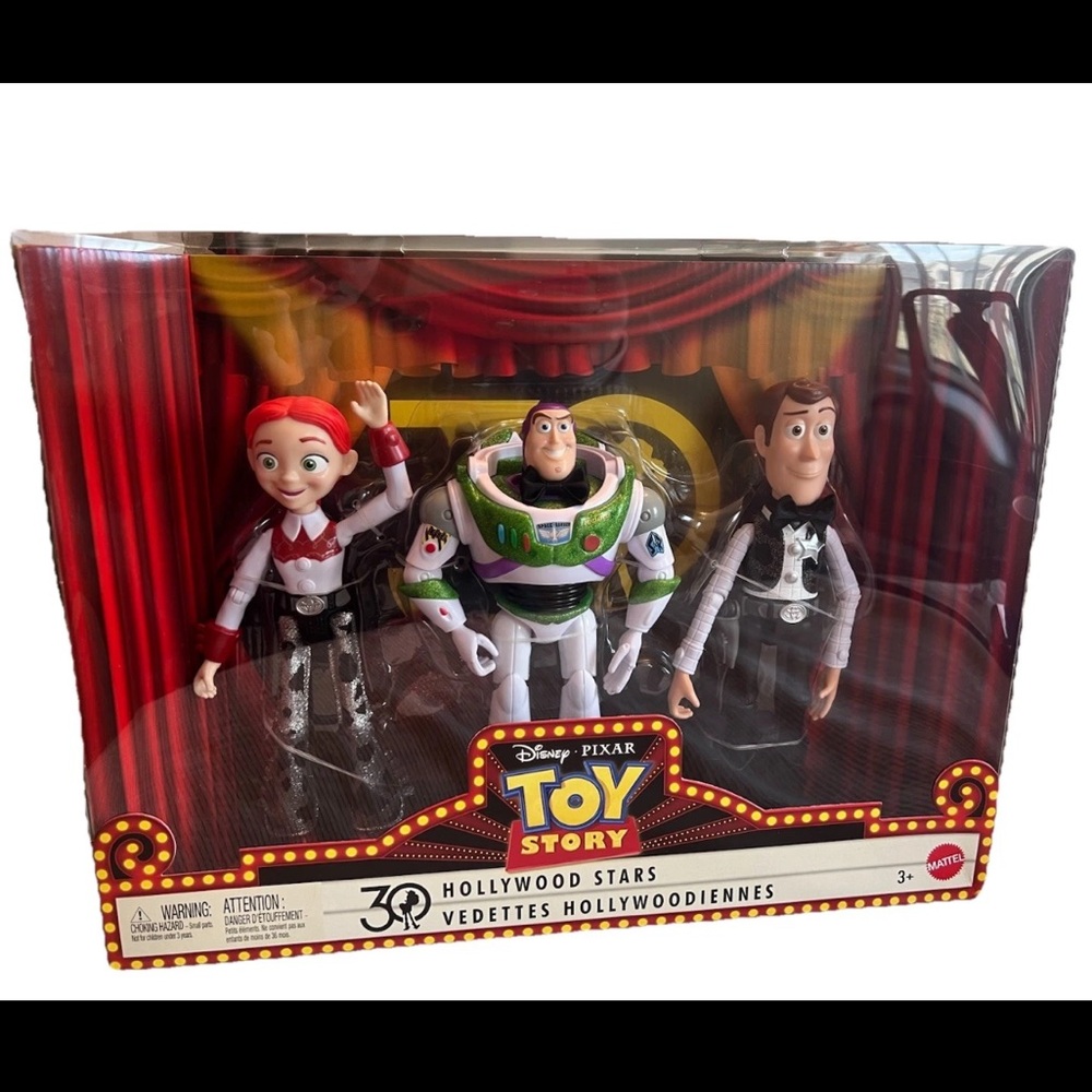 Toy Story 30th Anniversary Hollywood Stars Woody Buzz Jessie Mattel Figure Set